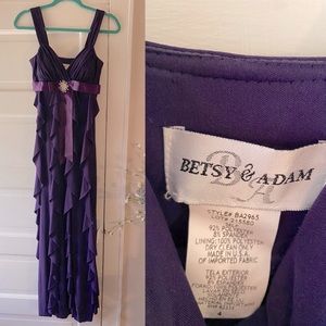 Royal Dark Purple Elegant Gown